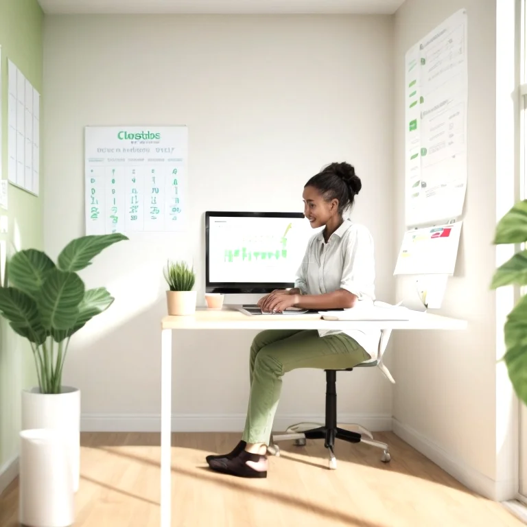 User engaging with progress tracking interface